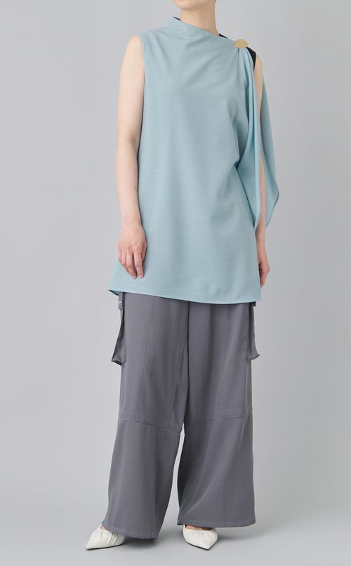 LEVIサマーウールノースリーブブラウス