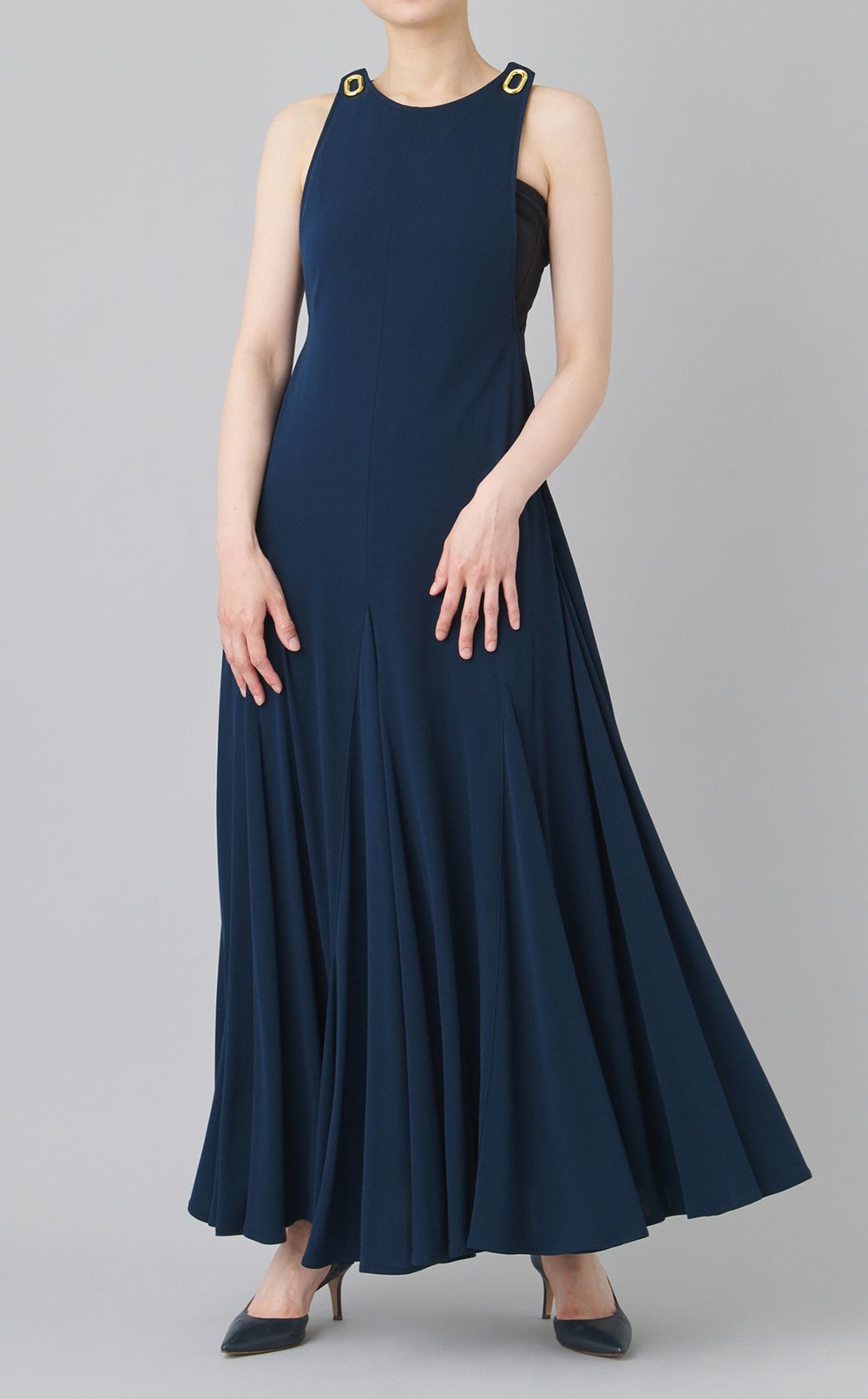 LEASHノースリーブジャージワンピース