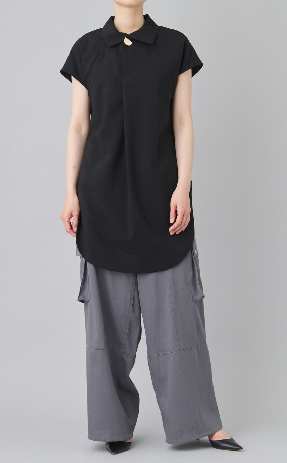 LIMAサマーウールハイネックブラウス