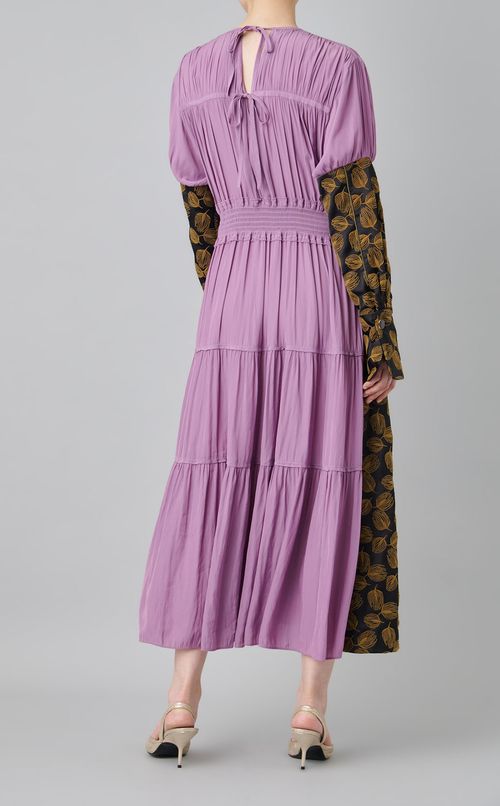 【reADdress】フラワープリントドッキングワンピース