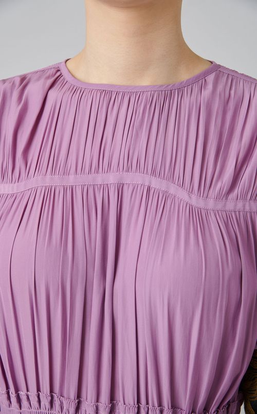 【reADdress】フラワープリントドッキングワンピース