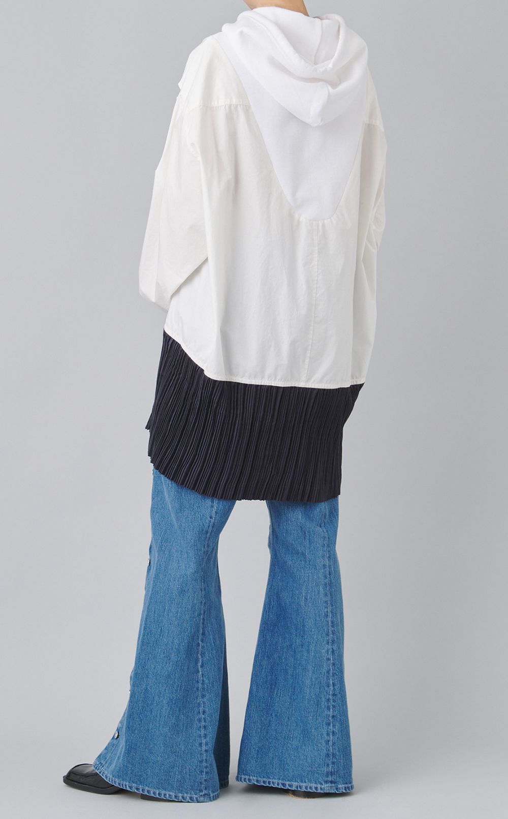 【reADdress】プリーツドッキングブラウス