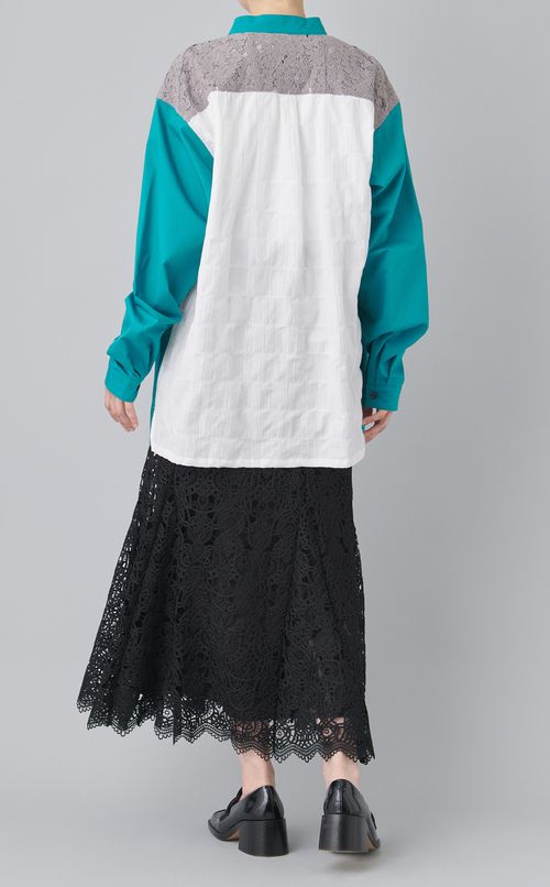 【reADdress】リメイクスタンドカラーシャツ