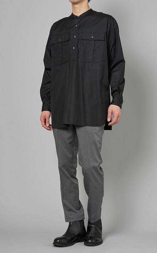 フロントポケットコットンシャツ