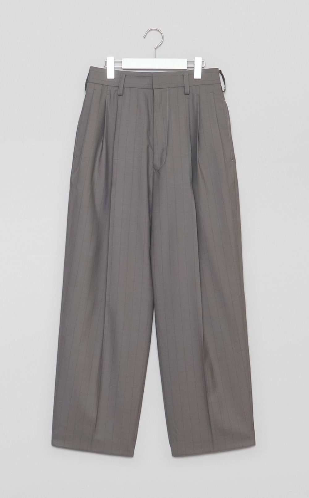 3タックワイドテーパードパンツ