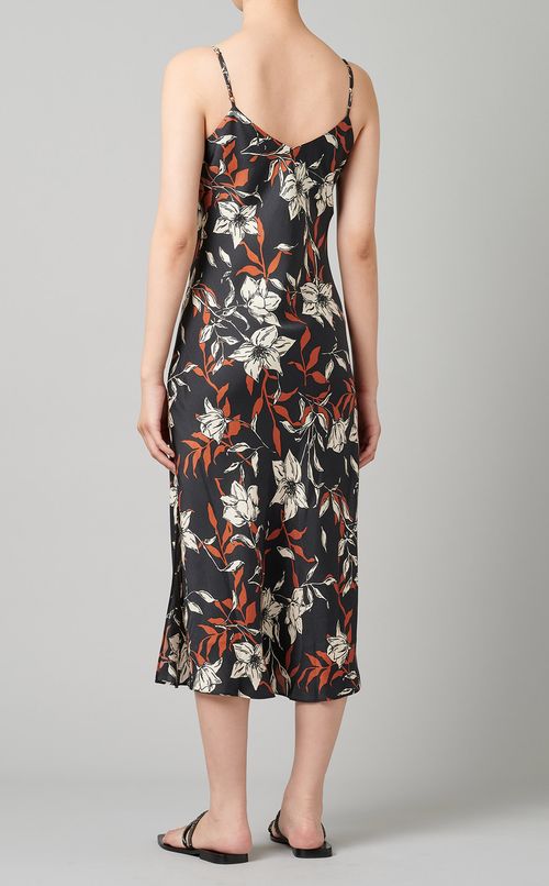 フラワープリントキャミソールワンピース