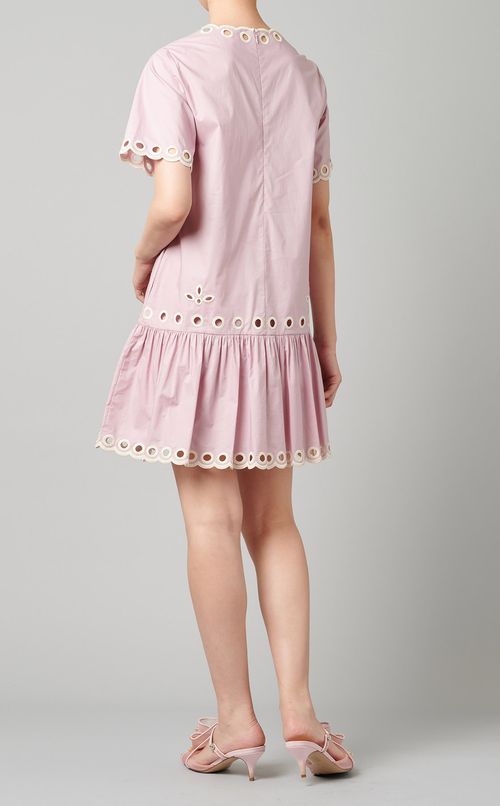 カット刺繍ロングプルオーバー