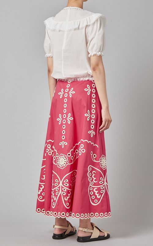 フリルレースプルオーバーブラウス