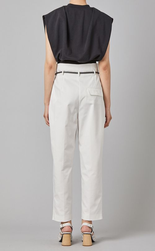 ベルト付テーパードパンツ