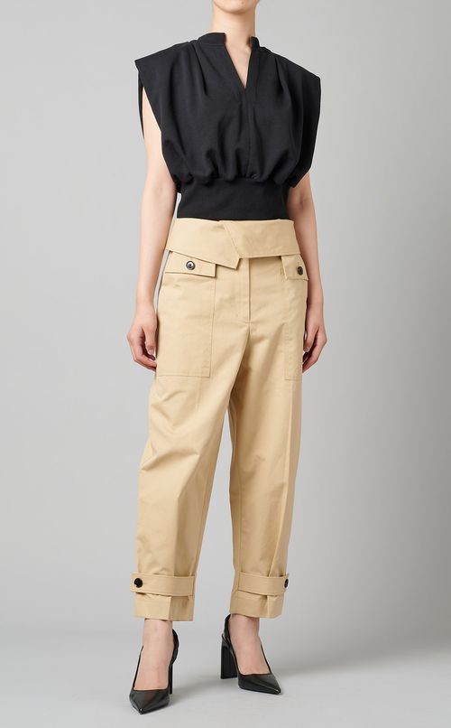 コットンクロップドパンツ