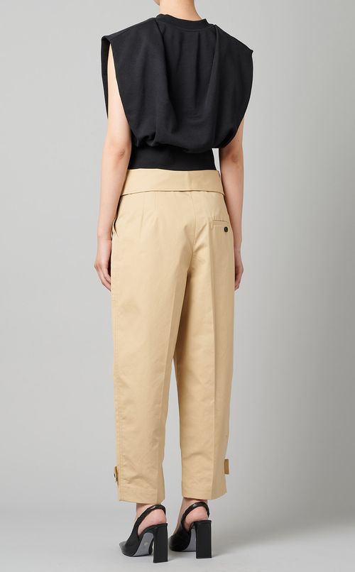 コットンクロップドパンツ