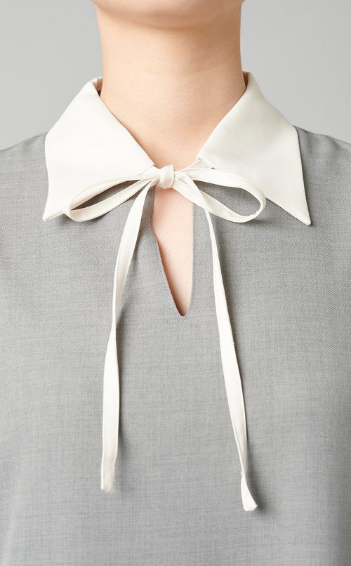 フリルスリーブリボンワンピース