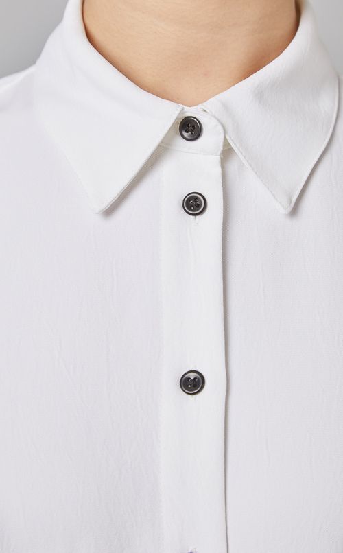 デザインスリーブシャツワンピース