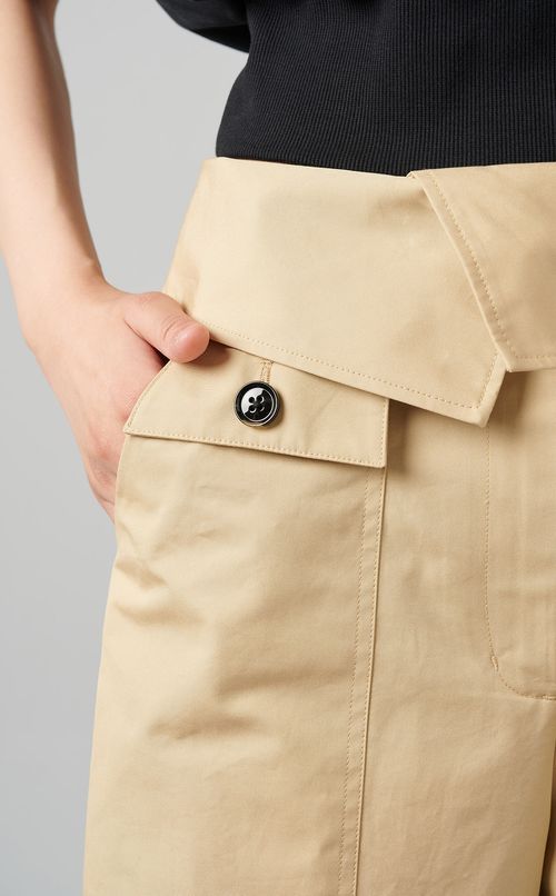 コットンクロップドパンツ