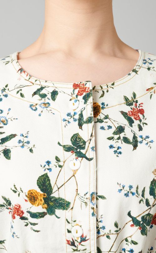 フラワープリントワンピース