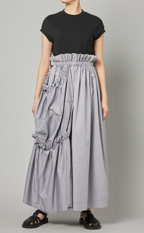 アシンメトリーロングスカート