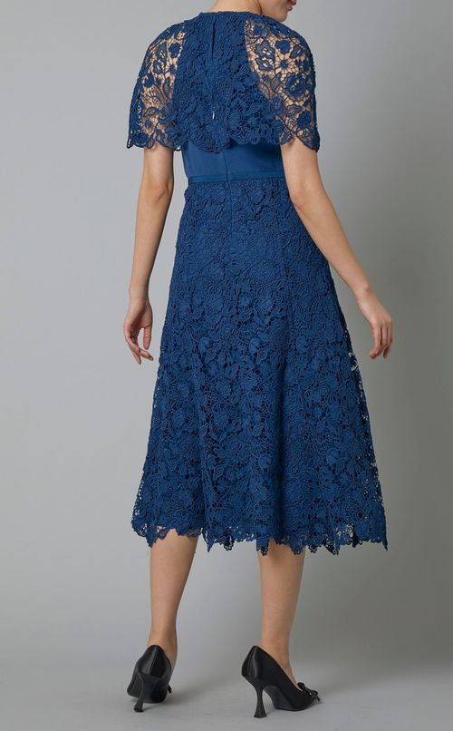 レースケープ付キャミソールドレス