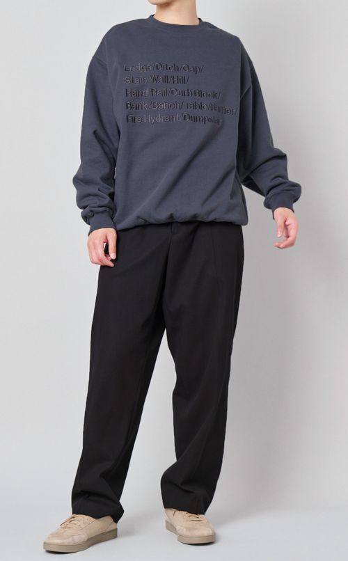 スケートセクションクルースウェット