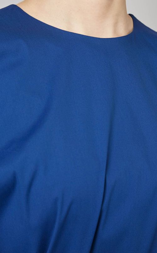 ウエストリボンショートスリーブブラウス