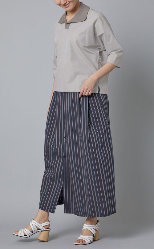 コットンプルオーバーシャツトップス