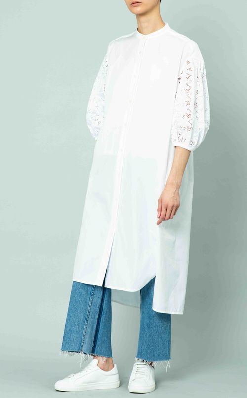 レースパフスリーブワンピース