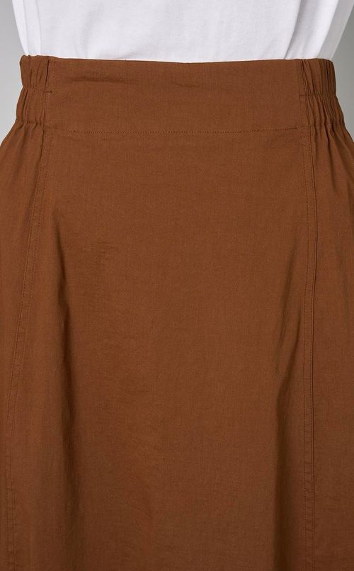 サイドスリットフレアロングスカート