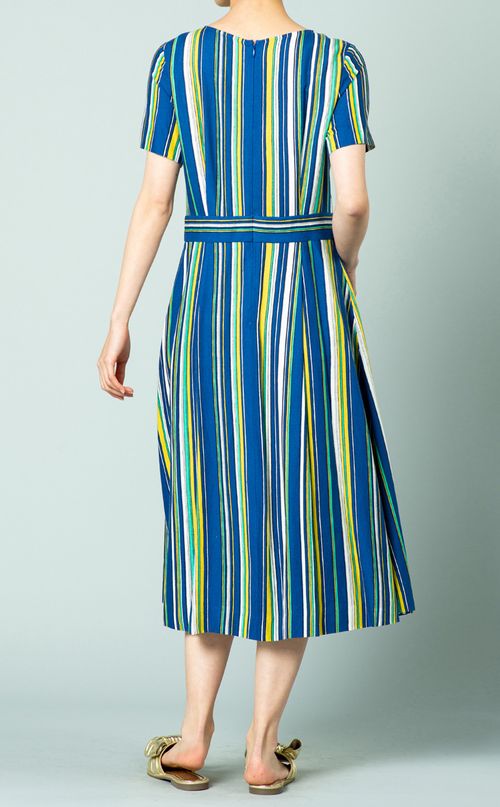 マルチストライプワンピース