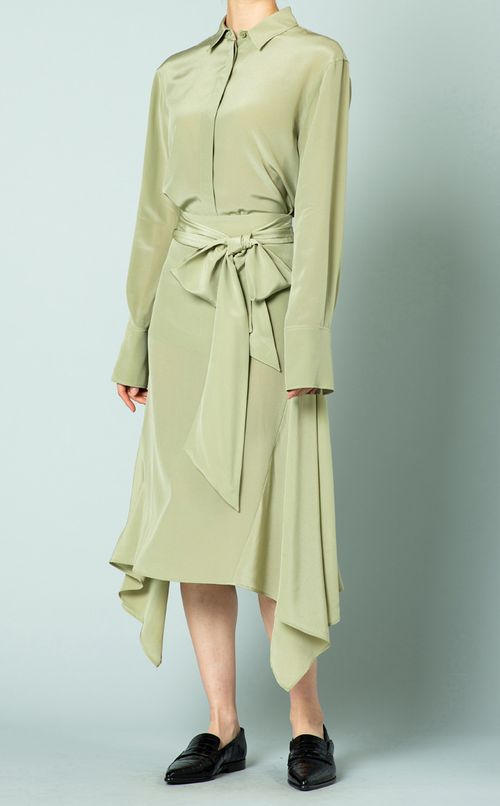 シルクイレギュラーヘムスカート