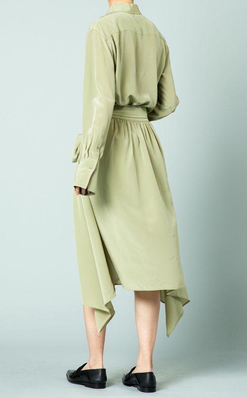 シルクイレギュラーヘムスカート