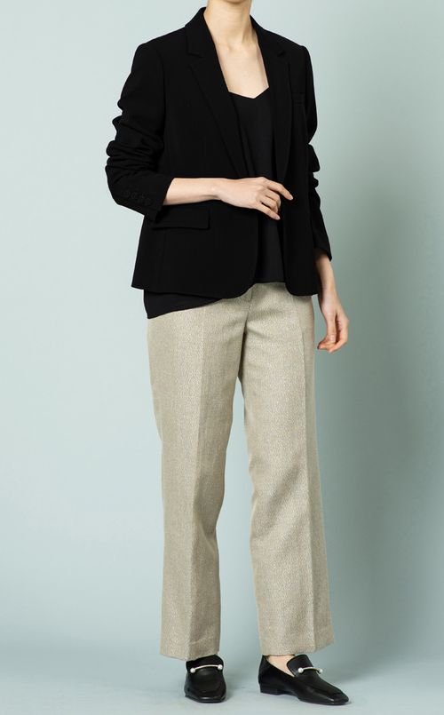 ラメストレートパンツ