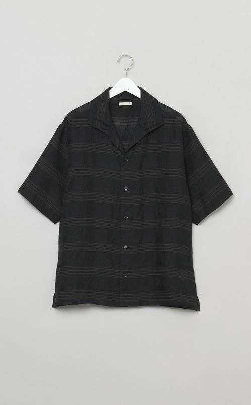 《手洗い可》マルチストライプシャークカラーシャツ