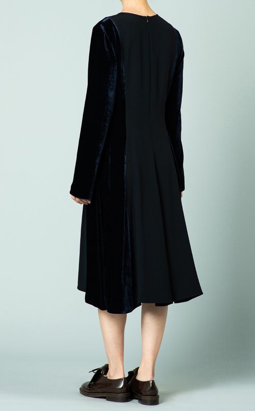 ベロア切替ワンピース