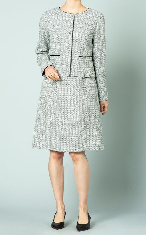 ツイードノーカラージャケット