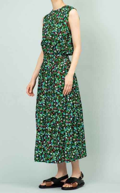 フラワープリントワンピース