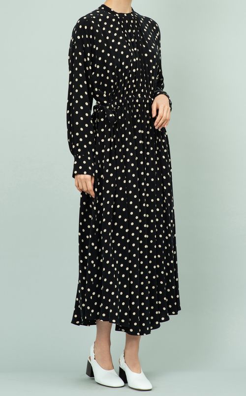 ドットロングスリーブワンピース