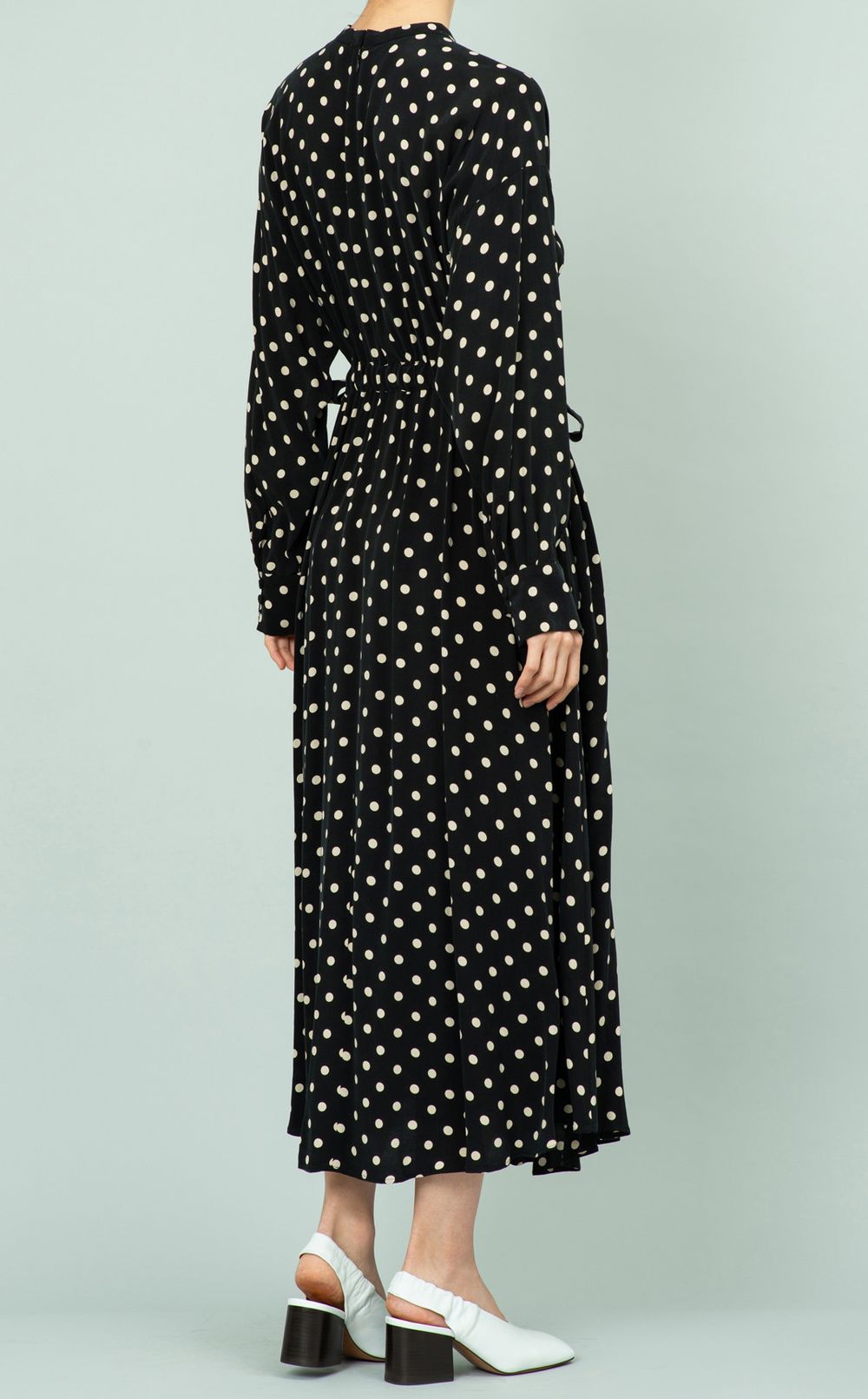 ドットロングスリーブワンピース