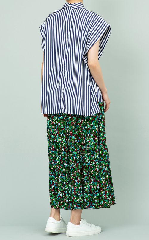 フラワープリントティアードスカート