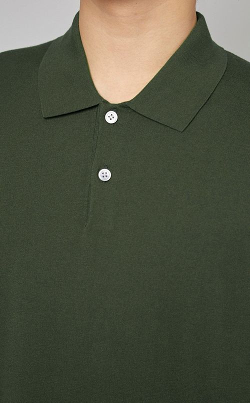 ドライタッチニットポロ