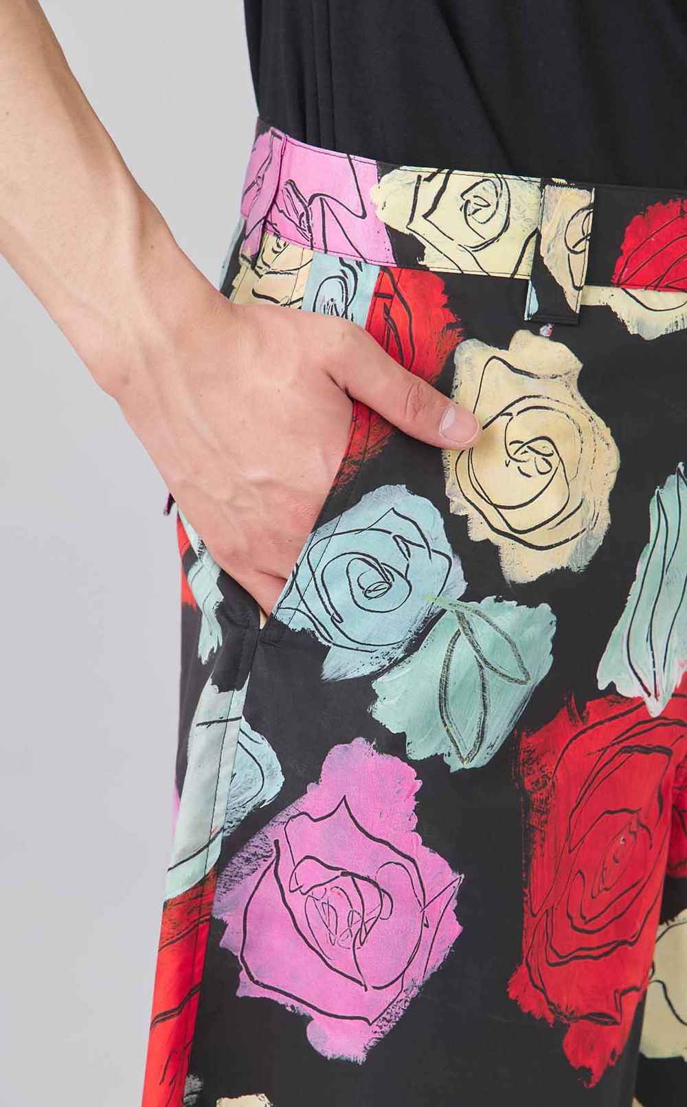 ローズプリントショートパンツ