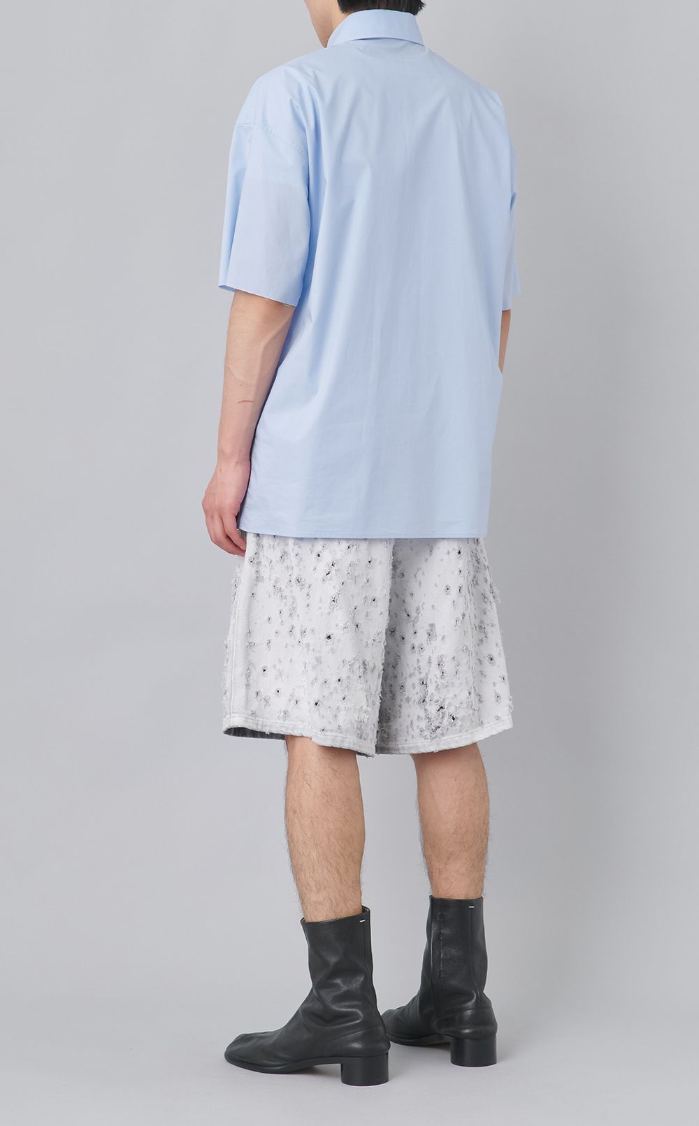 コットンプリントショートスリーブシャツ