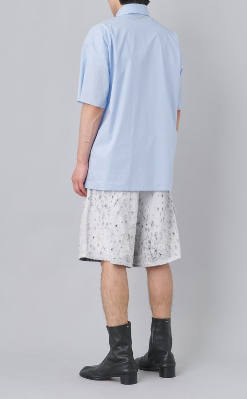 コットンプリントショートスリーブシャツ