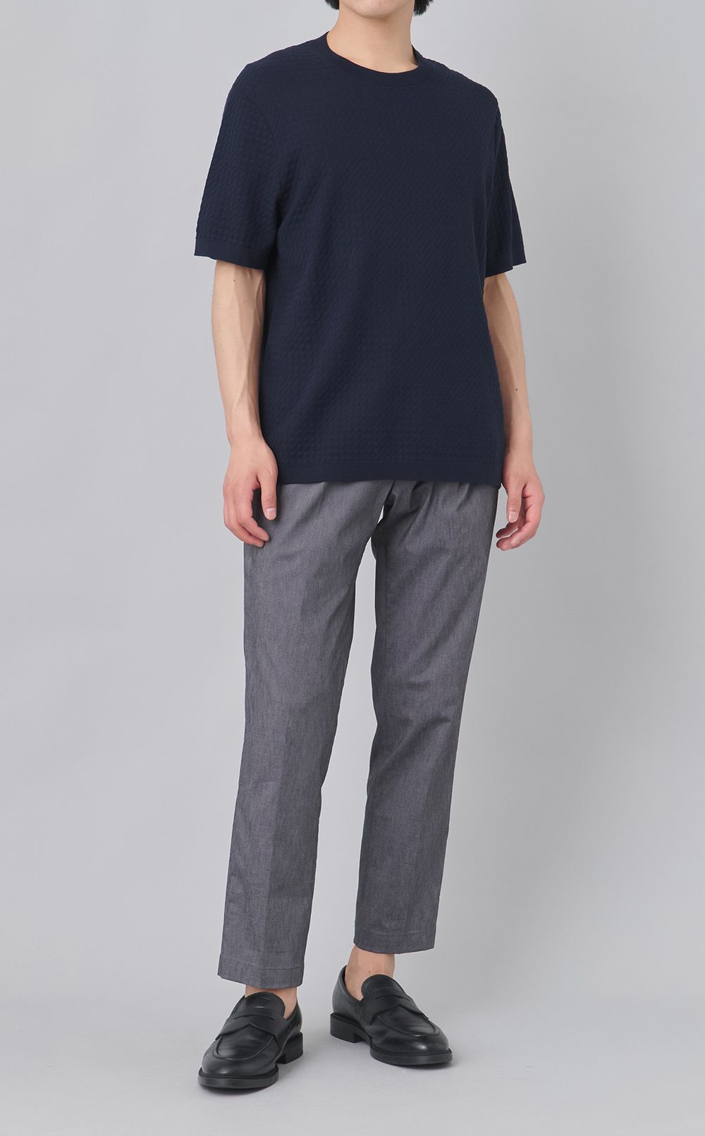 ショートスリーブコットンニット