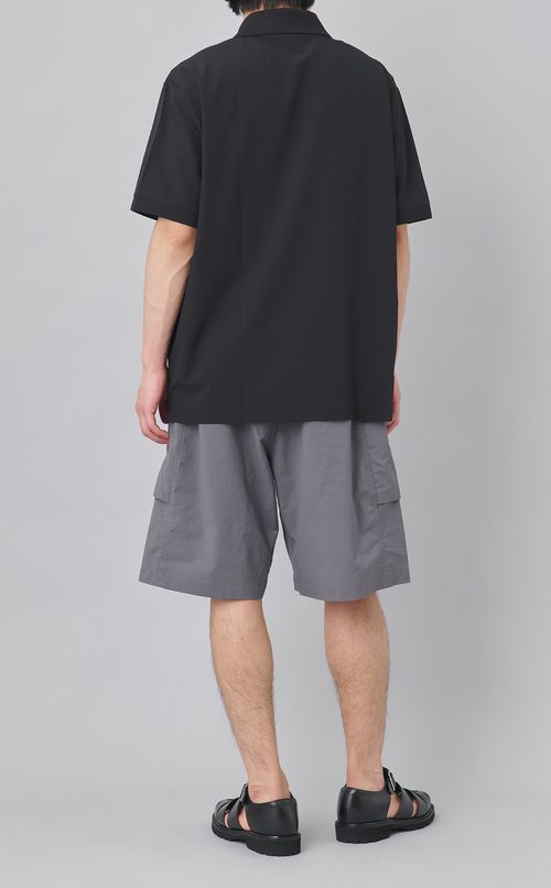 オープンカラーポロシャツ