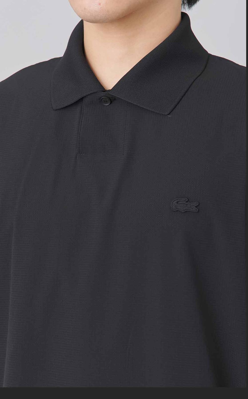 オープンカラーポロシャツ