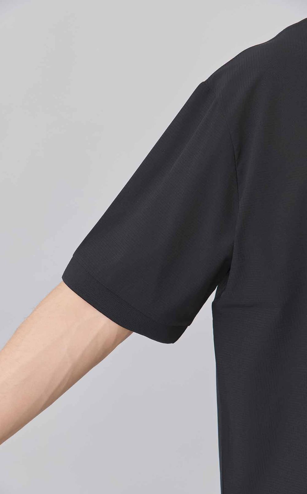 オープンカラーポロシャツ