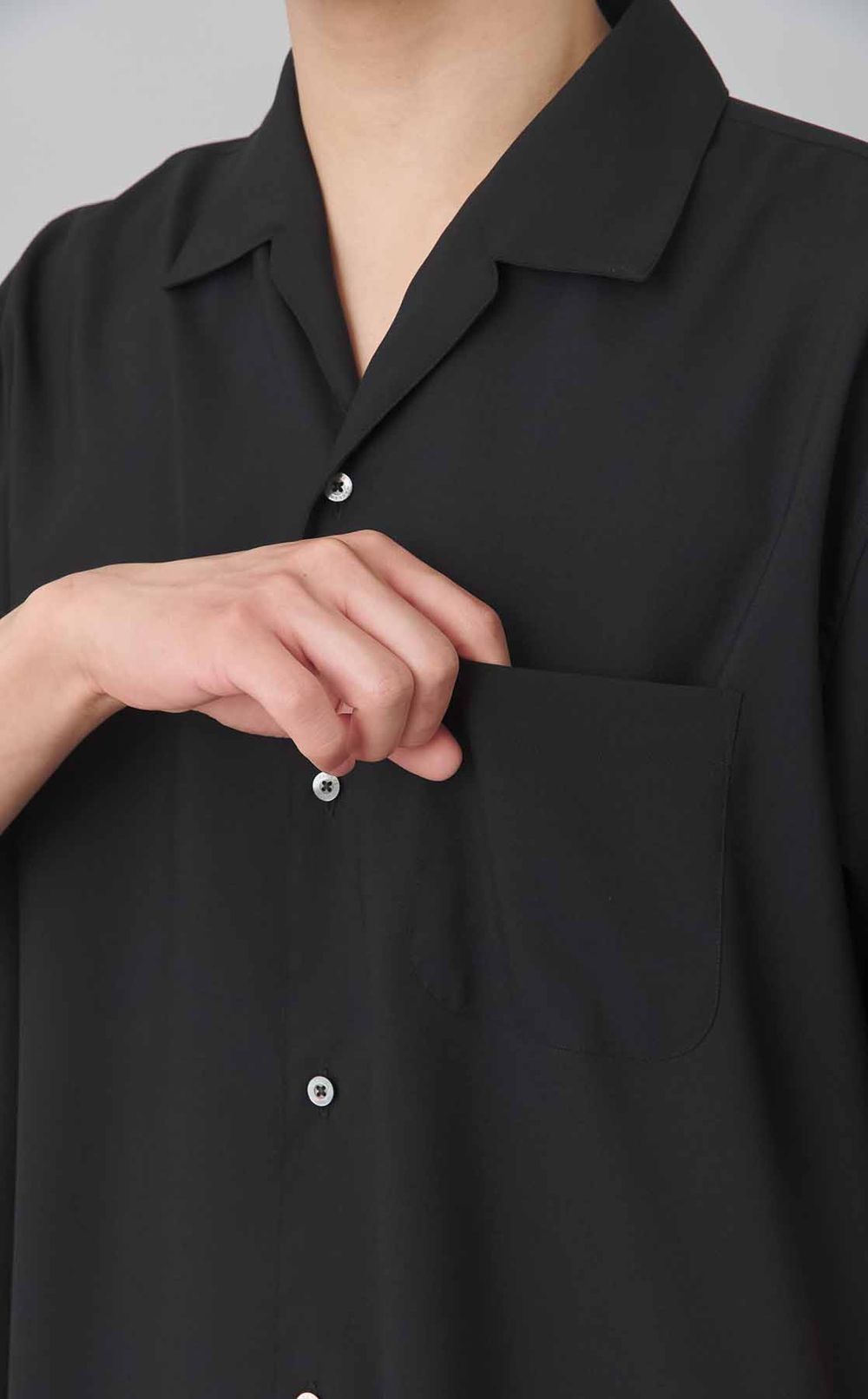 イタリアンオープンカラーシャツ