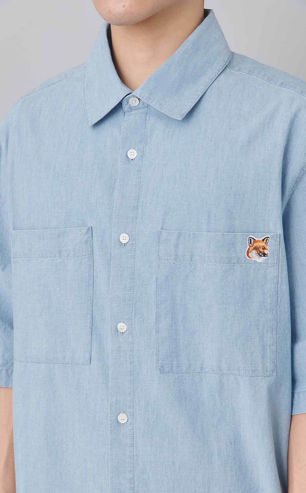 レギュラーカラーショートスリーブシャツ