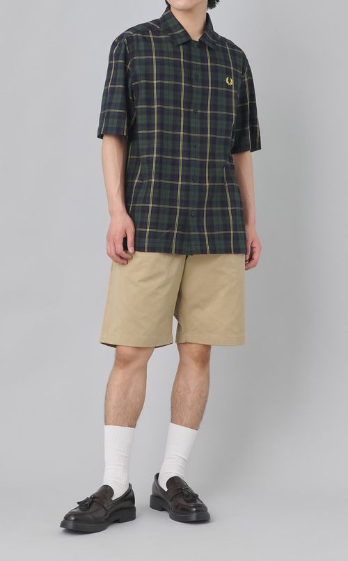 タータンチェックショートスリーブシャツ