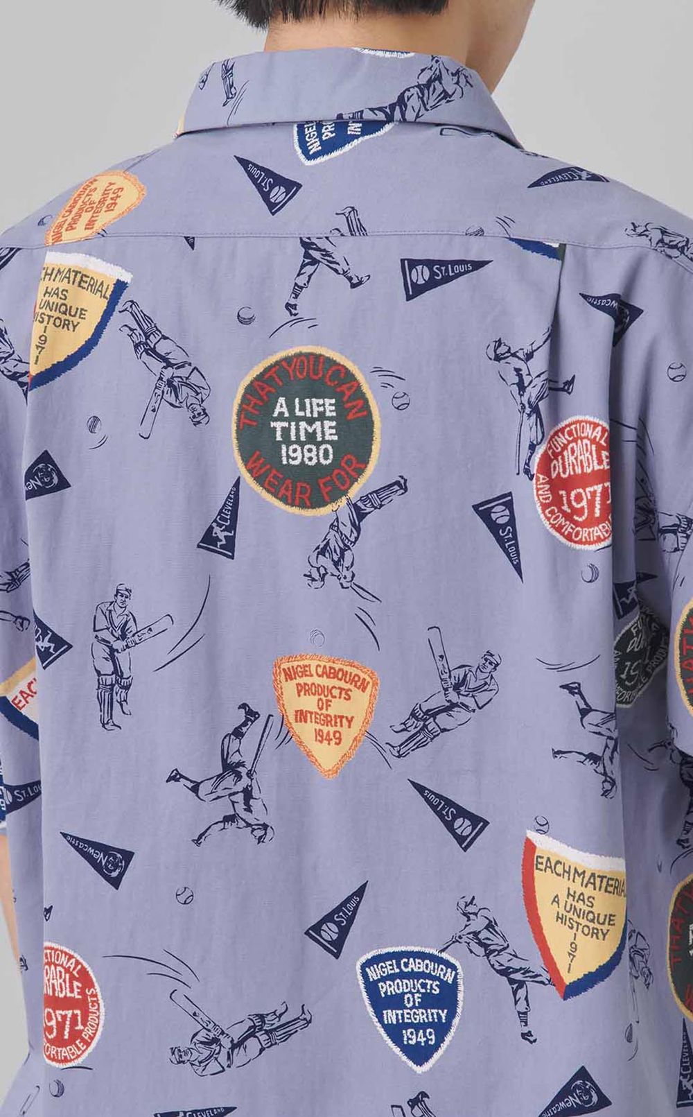 スポーツプリントオープンカラーシャツ