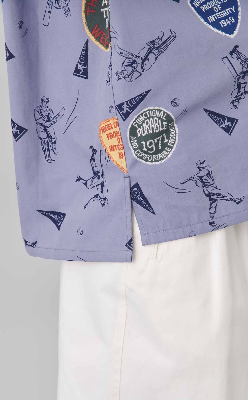 スポーツプリントオープンカラーシャツ